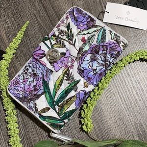VERA BRADLEY Turnlock Wallet ~ Lavender Meadow NWT